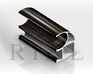 Профиль-ручка (асимметричная) KR01 - Венге темный глянец