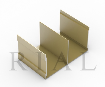 Направляющий Ш-образный профиль KR02 - Золото глянец