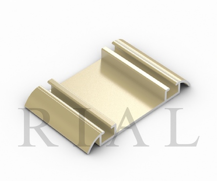 Ходовой двойной профиль KR05 - Золото глянец