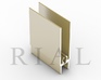 Горизонтальный нижний профиль KR07 - Золото глянец