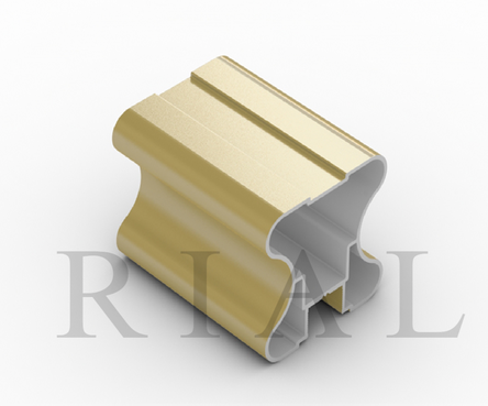 Профиль-ручка (симметричная) KR100 -  Золото матовое (анод)